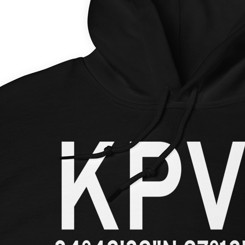 Pauls Valley Municipal Airport (KPVJ) ICAO Hoodie Sweatshirt 