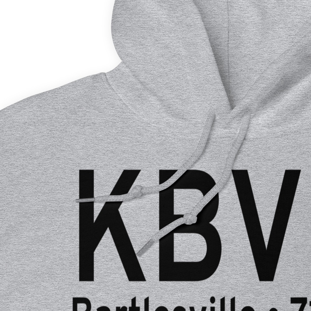 Bartlesville Municipal Airport (KBVO) ICAO Hoodie Sweatshirt 
