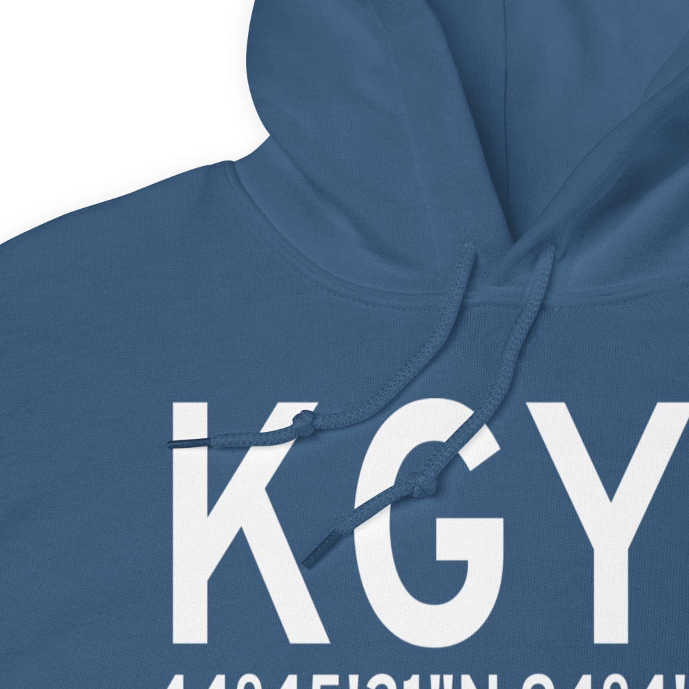 Glencoe Municipal Airport (KGYL) ICAO Hoodie Sweatshirt 