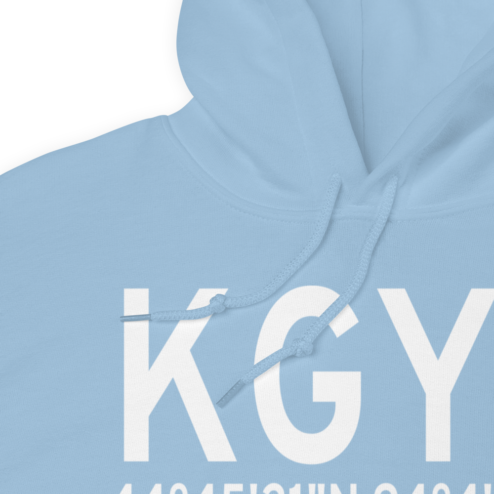 Glencoe Municipal Airport (KGYL) ICAO Hoodie Sweatshirt 