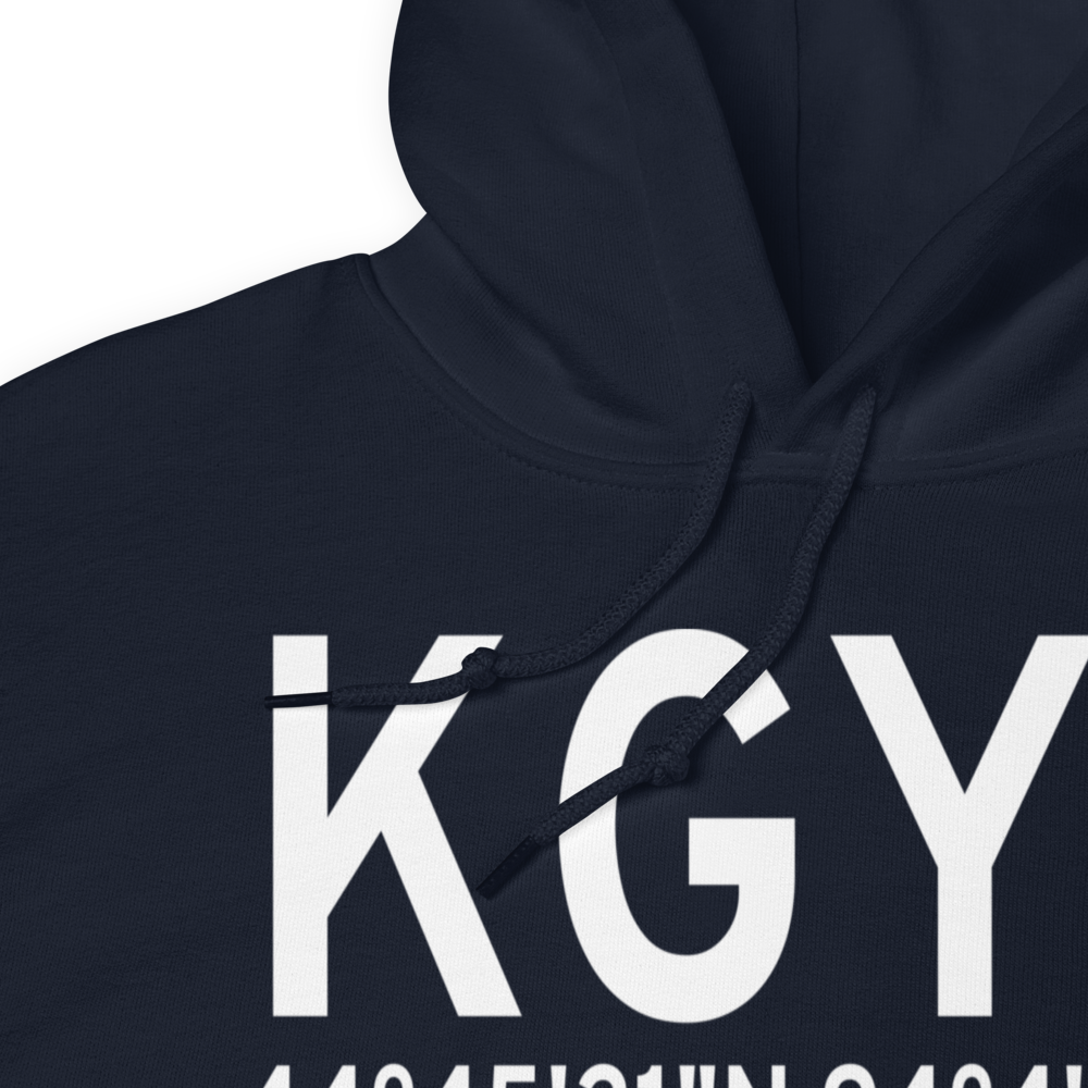 Glencoe Municipal Airport (KGYL) ICAO Hoodie Sweatshirt 