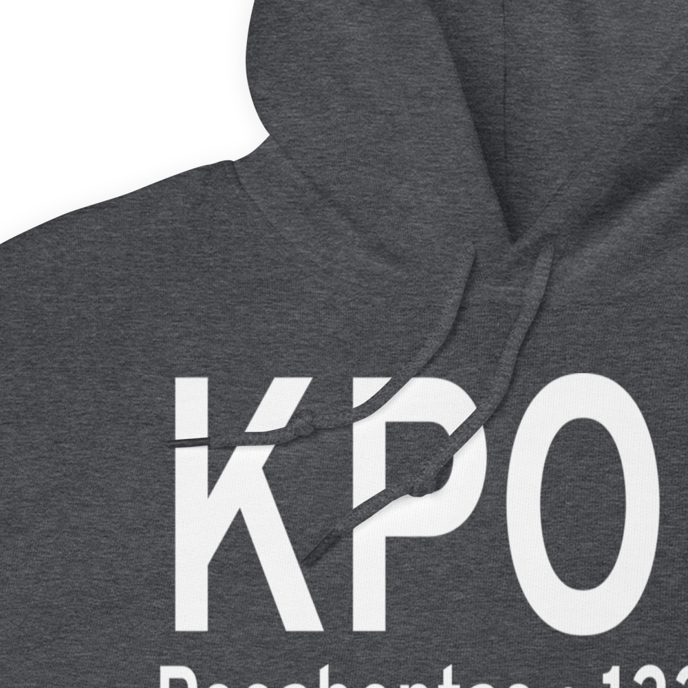 Pocahontas Municipal Airport (KPOH) ICAO Hoodie Sweatshirt 
