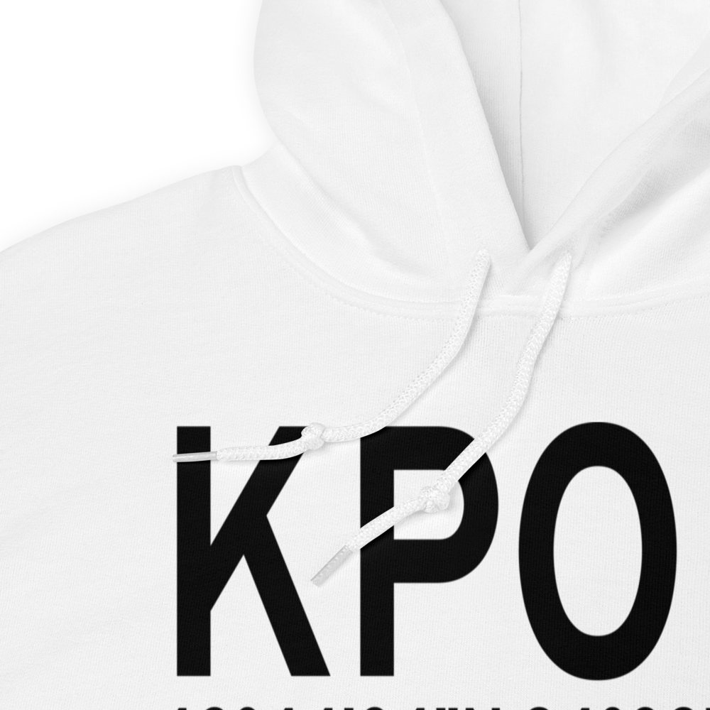 Pocahontas Municipal Airport (KPOH) ICAO Hoodie Sweatshirt 