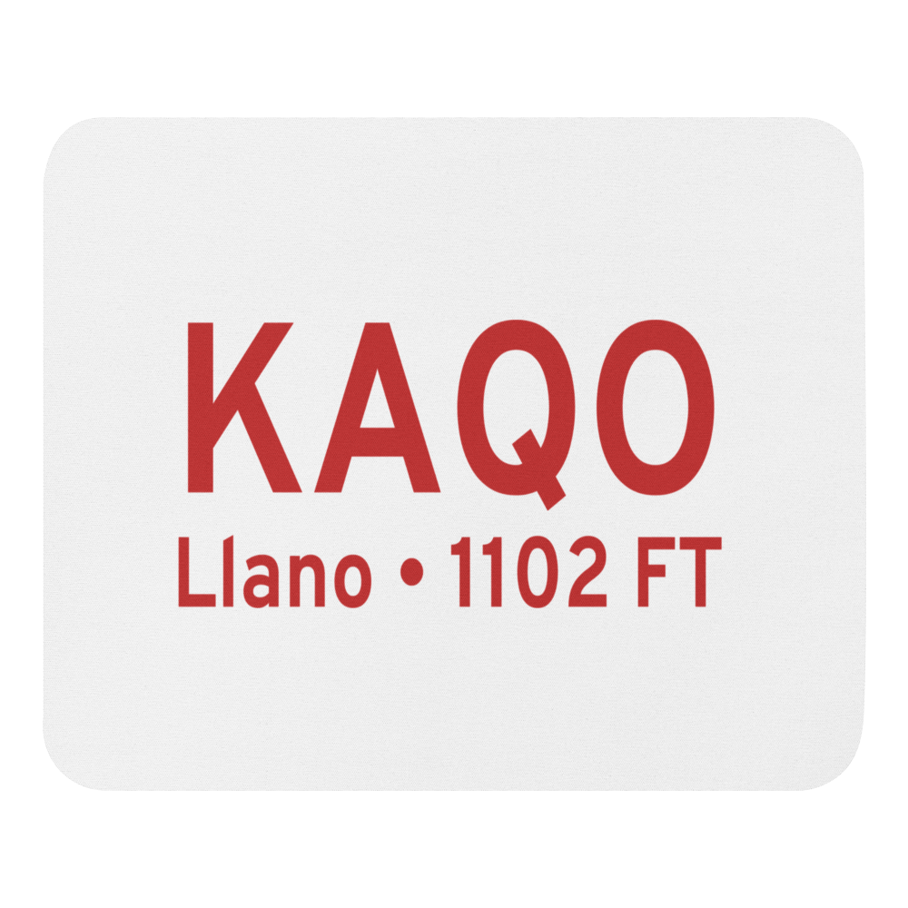 Llano Municipal Airport (KAQO) ICAO  Mouse Pad 