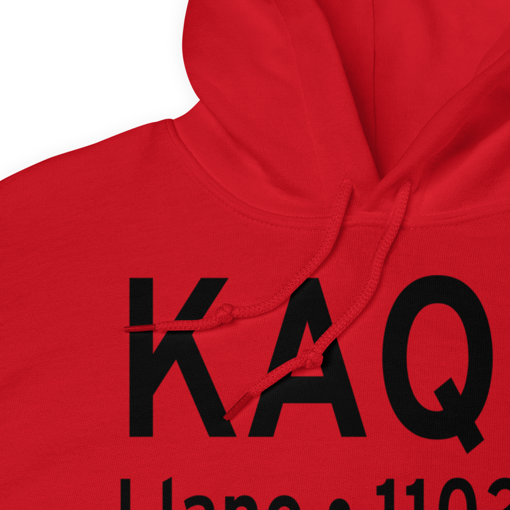 Llano Municipal Airport (KAQO) ICAO Hoodie Sweatshirt 