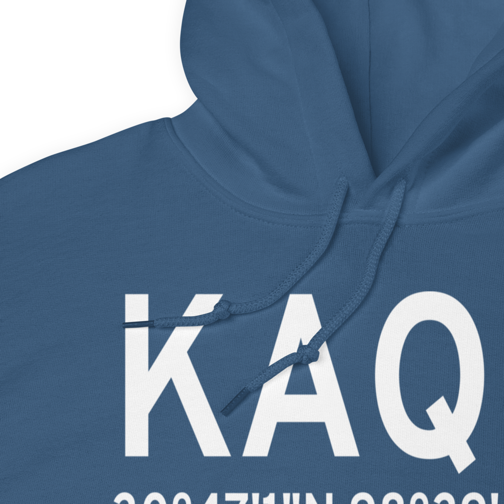 Llano Municipal Airport (KAQO) ICAO Hoodie Sweatshirt 