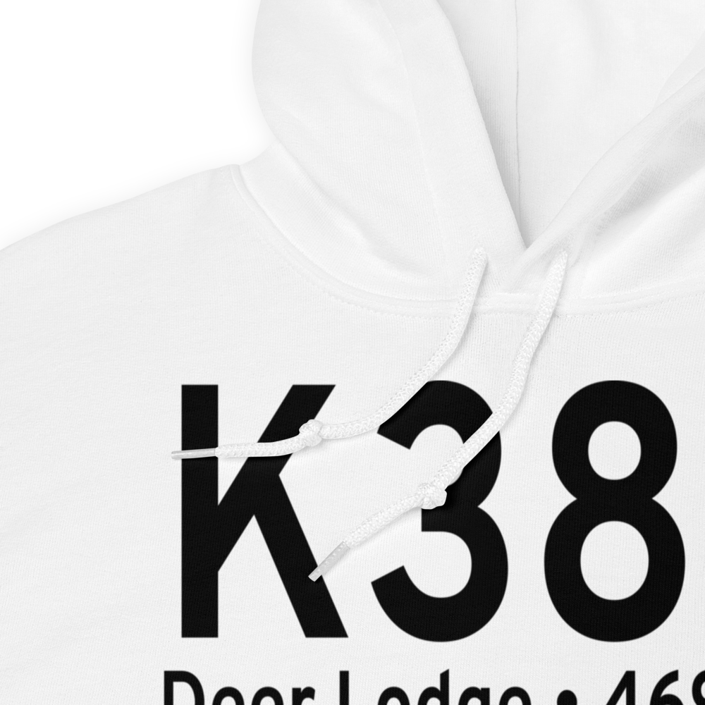 Deer Lodge City County Airport (K38S) ICAO Hoodie Sweatshirt 