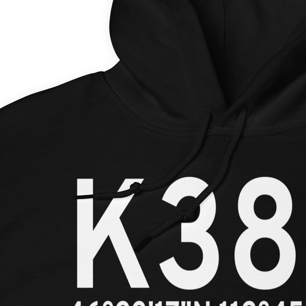 Deer Lodge City County Airport (K38S) ICAO Hoodie Sweatshirt 