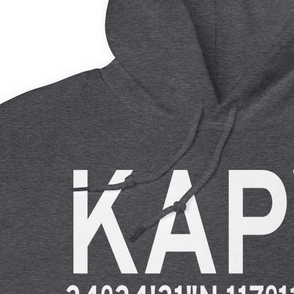 Apple Valley Airport (KAPV) ICAO Hoodie Sweatshirt 