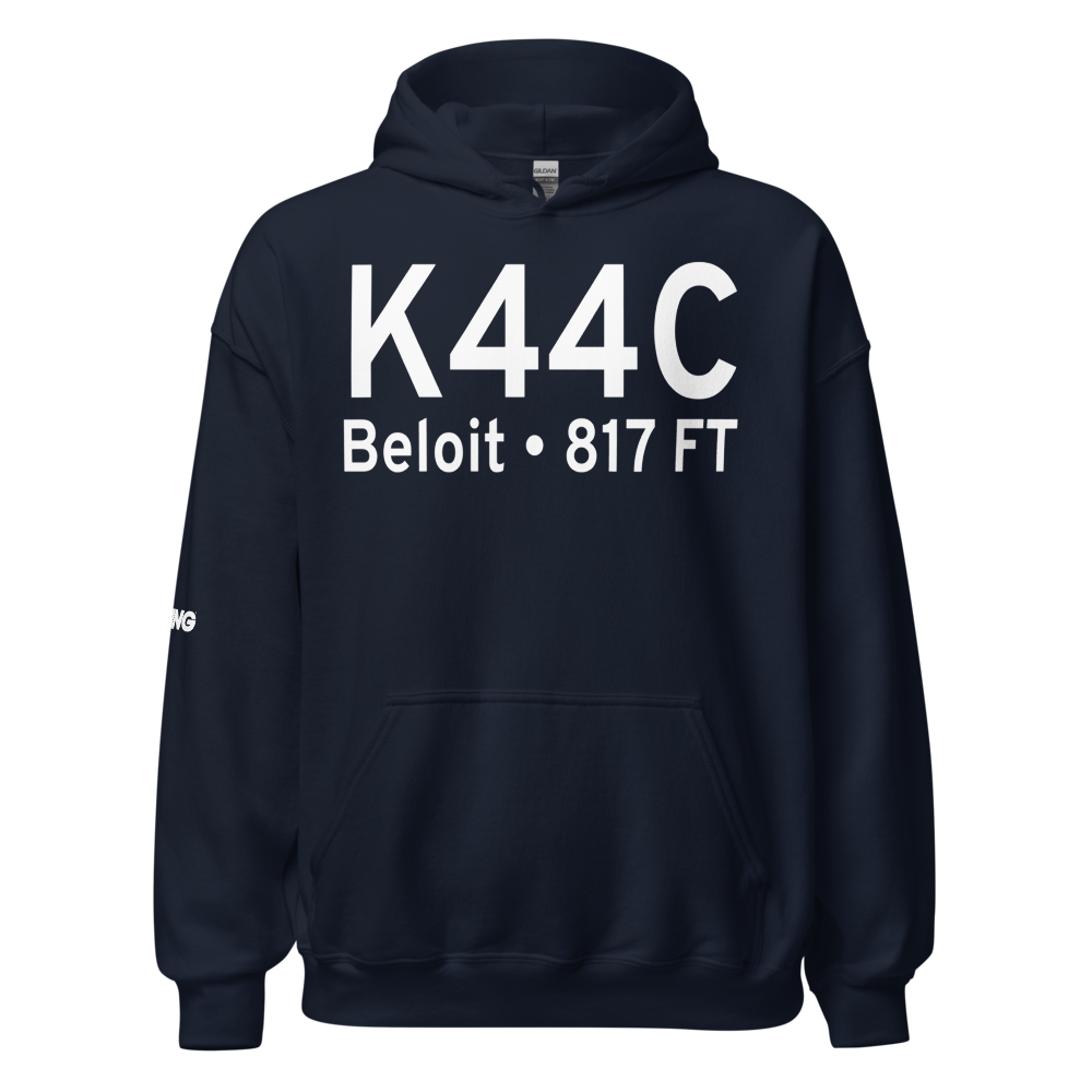 Beloit Airport (K44C) ICAO Hoodie Sweatshirt 
