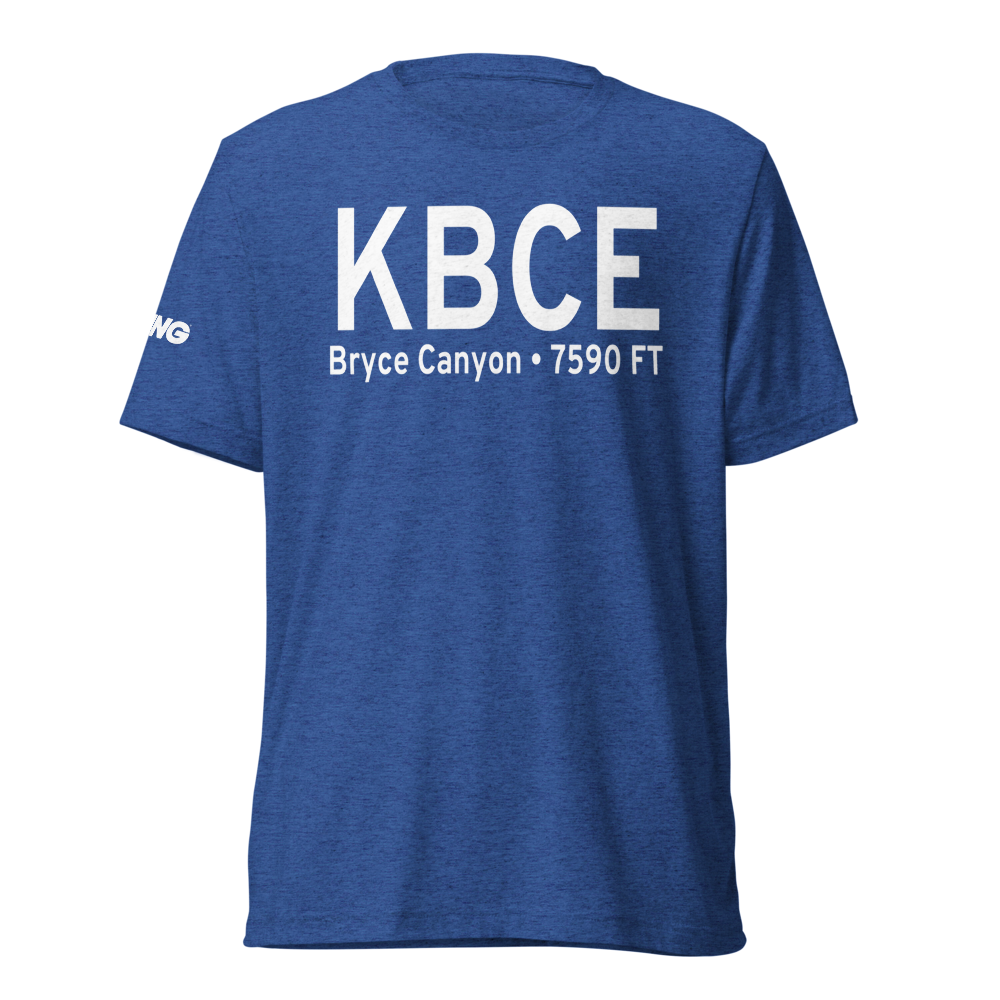 Bryce Canyon Airport (KBCE) ICAO Tri-blend T-Shirt 