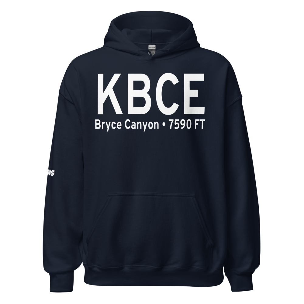 Bryce Canyon Airport (KBCE) ICAO Hoodie Sweatshirt 