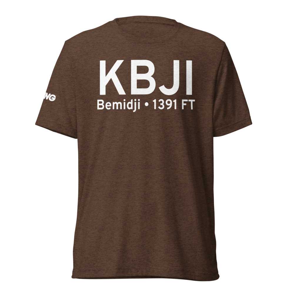 Bemidji Regional Airport (KBJI) ICAO Tri-blend T-Shirt 