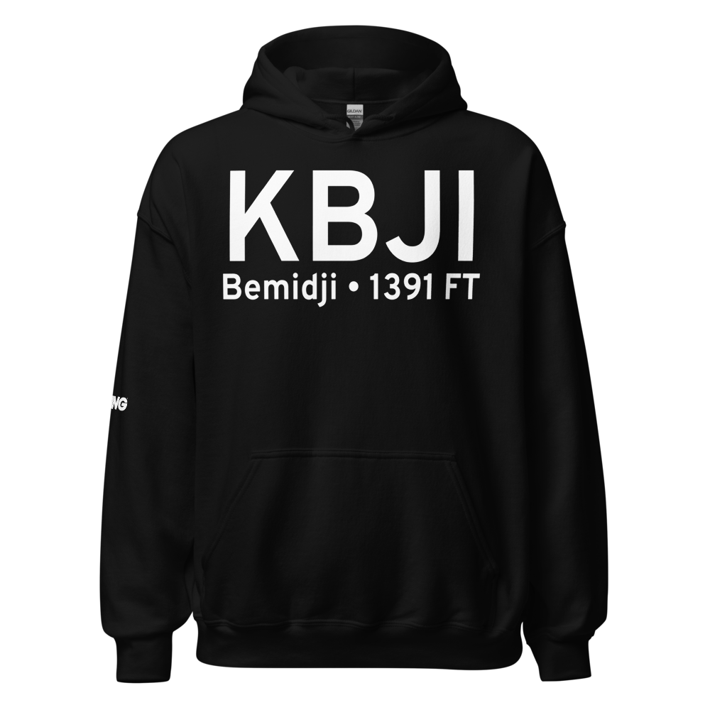Bemidji Regional Airport (KBJI) ICAO Hoodie Sweatshirt 