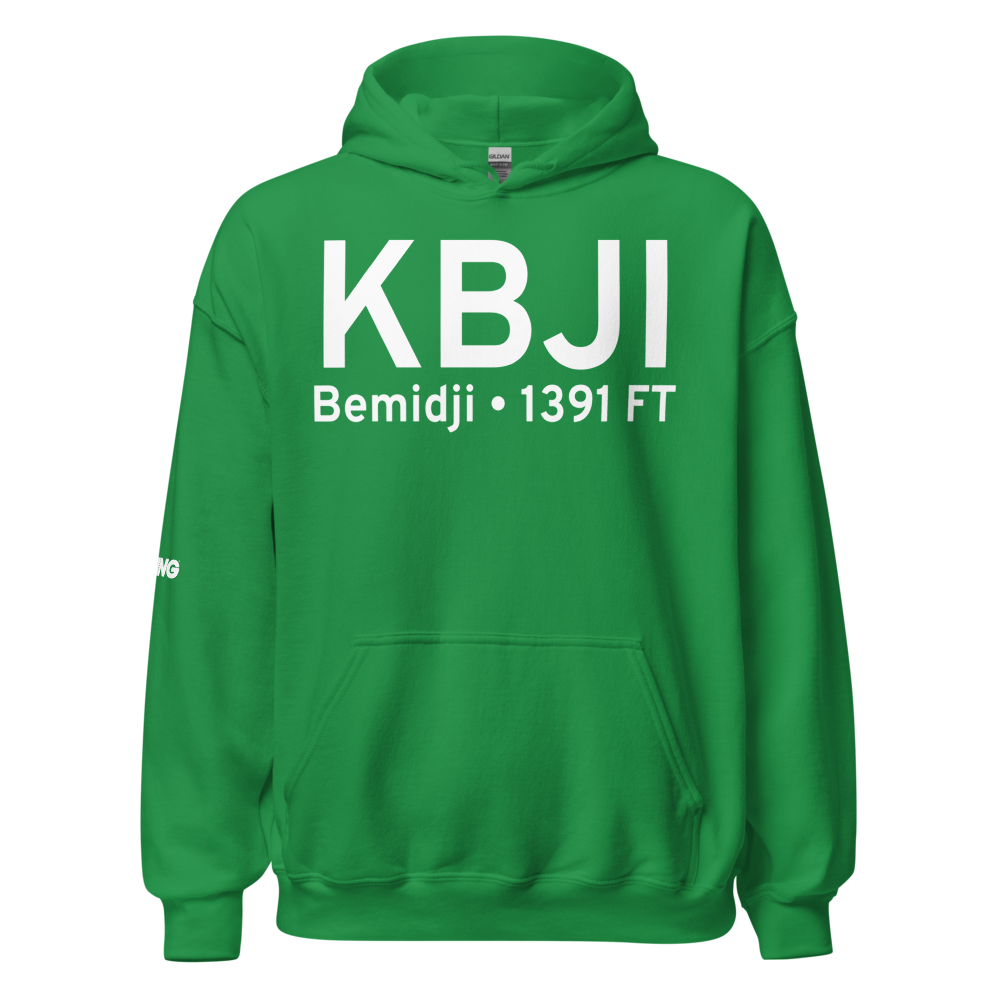 Bemidji Regional Airport (KBJI) ICAO Hoodie Sweatshirt 