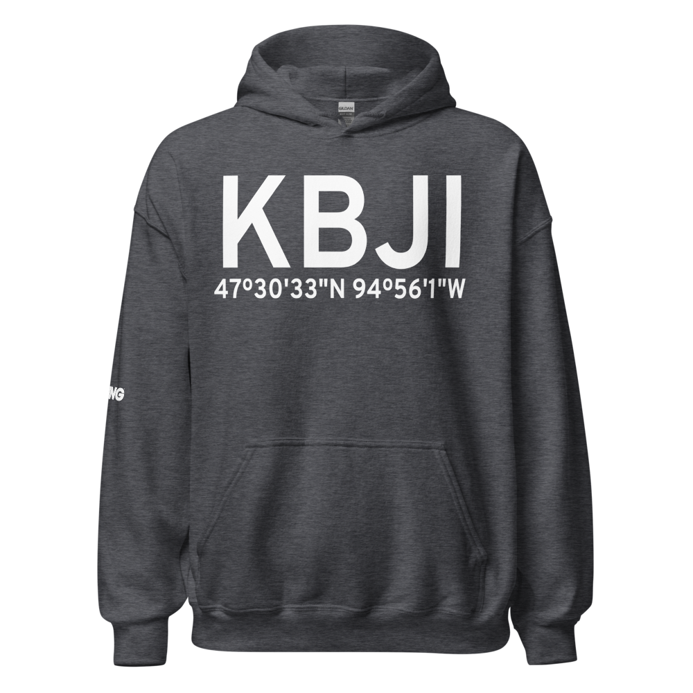 Bemidji Regional Airport (KBJI) ICAO Hoodie Sweatshirt 