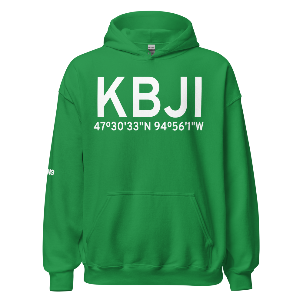 Bemidji Regional Airport (KBJI) ICAO Hoodie Sweatshirt 