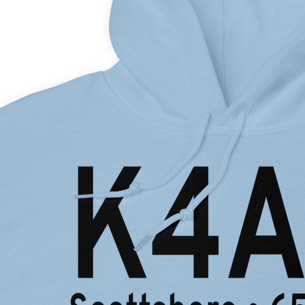 Scottsboro Municipal Word Field (K4A6) ICAO Hoodie Sweatshirt 