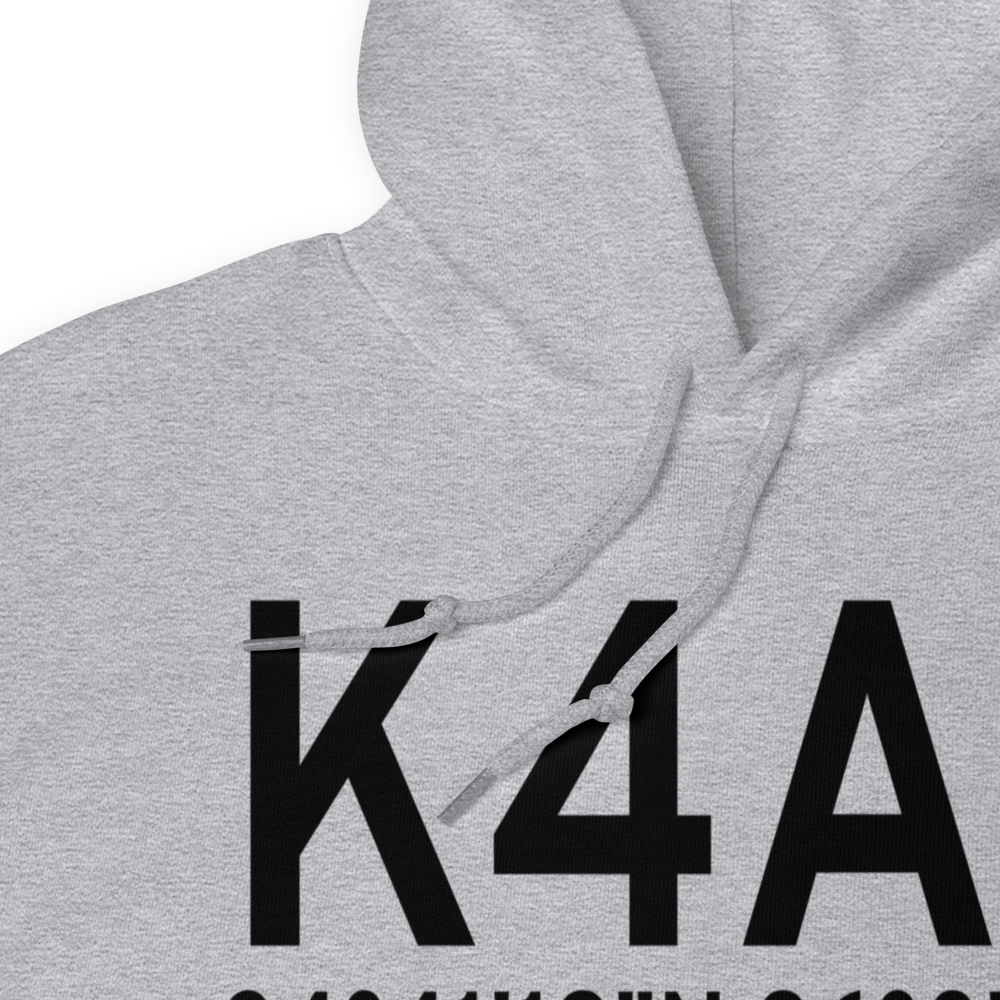 Scottsboro Municipal Word Field (K4A6) ICAO Hoodie Sweatshirt 