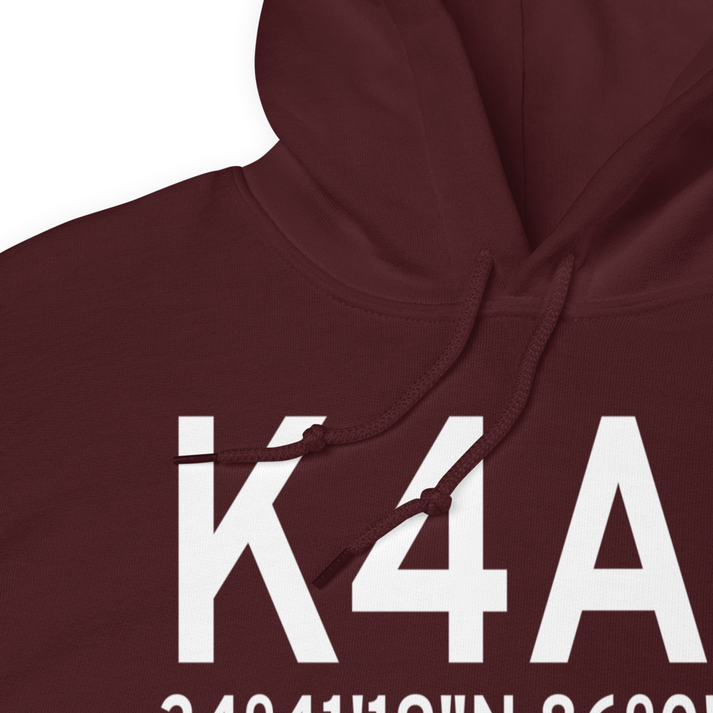 Scottsboro Municipal Word Field (K4A6) ICAO Hoodie Sweatshirt 