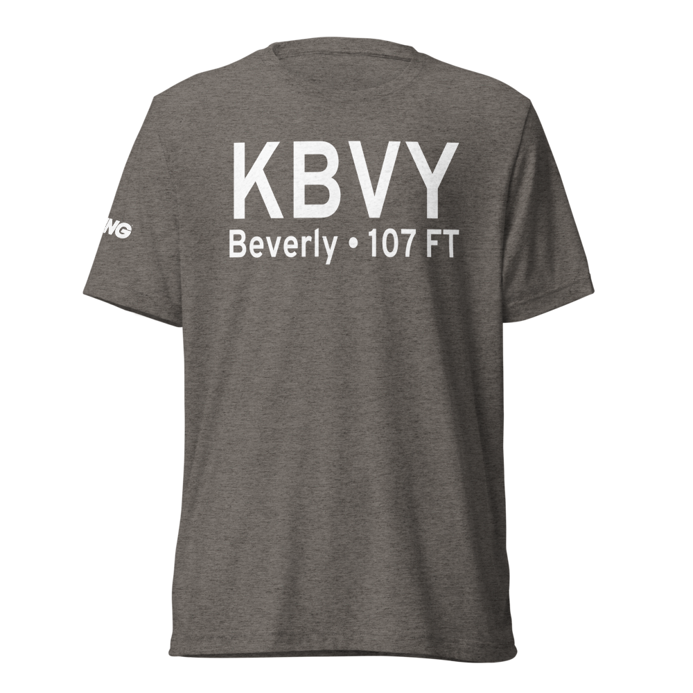 Beverly Municipal Airport (KBVY) ICAO Tri-blend T-Shirt 