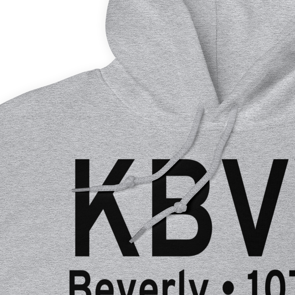 Beverly Municipal Airport (KBVY) ICAO Hoodie Sweatshirt 