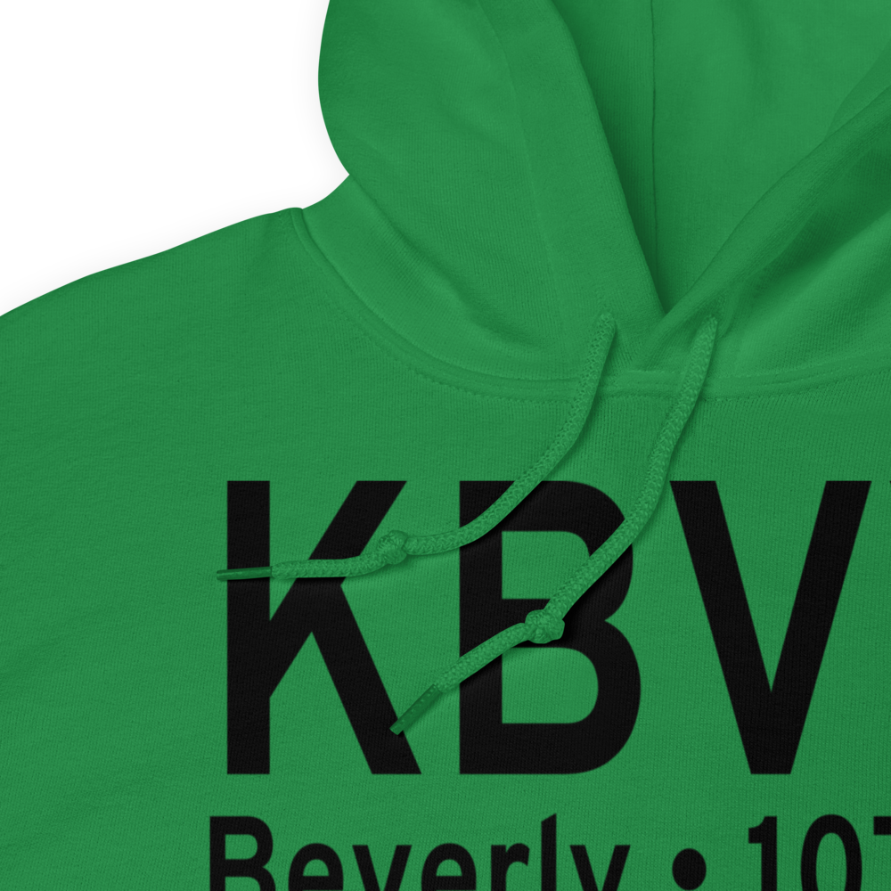 Beverly Municipal Airport (KBVY) ICAO Hoodie Sweatshirt 