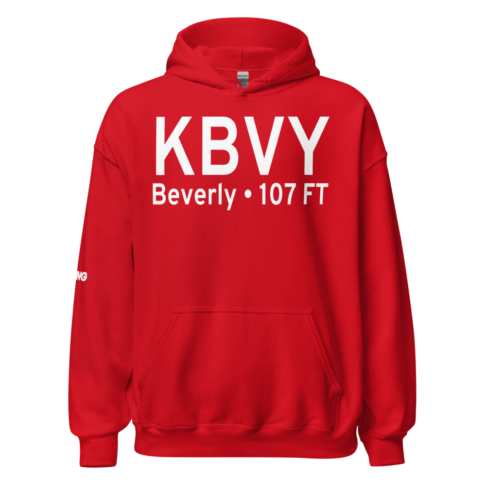 Beverly Municipal Airport (KBVY) ICAO Hoodie Sweatshirt 