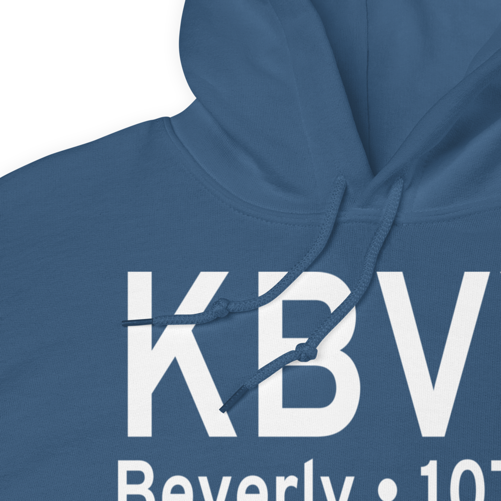 Beverly Municipal Airport (KBVY) ICAO Hoodie Sweatshirt 