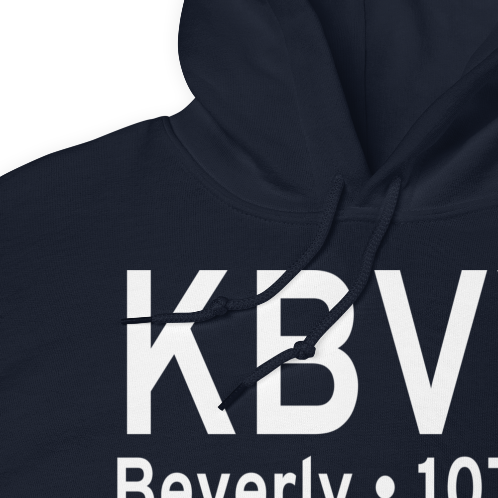 Beverly Municipal Airport (KBVY) ICAO Hoodie Sweatshirt 