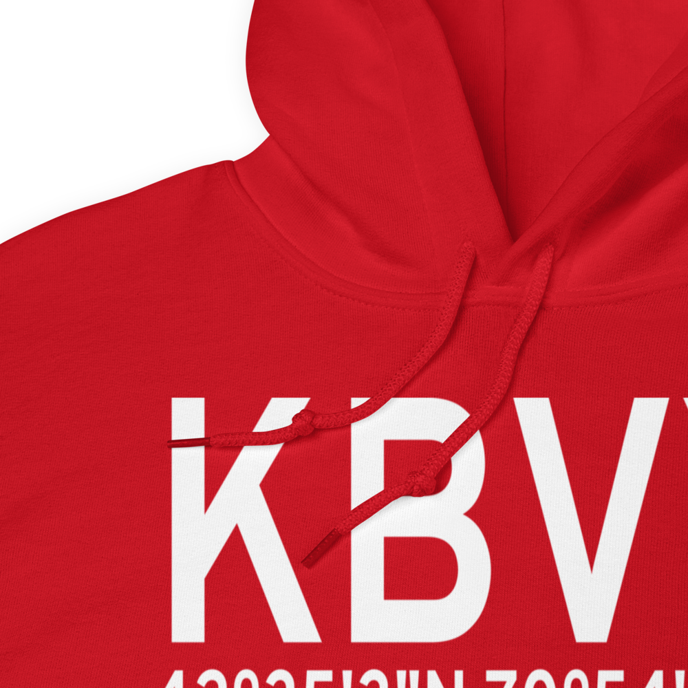 Beverly Municipal Airport (KBVY) ICAO Hoodie Sweatshirt 