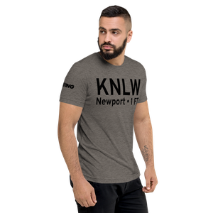 Naval Station Newport Helipad (KNLW) ICAO Tri-blend T-Shirt