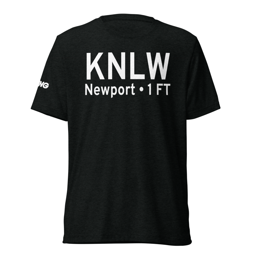 Naval Station Newport Helipad (KNLW) ICAO Tri-blend T-Shirt 