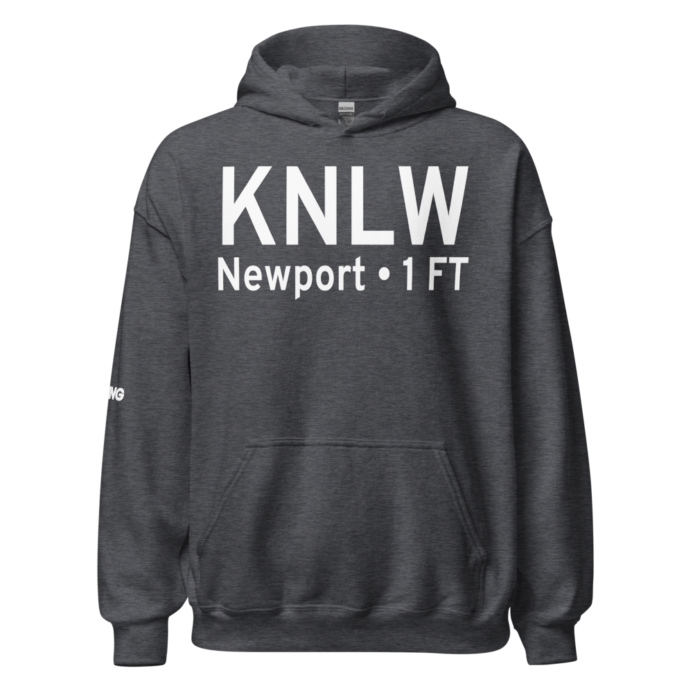 Naval Station Newport Helipad (KNLW) ICAO Hoodie Sweatshirt 