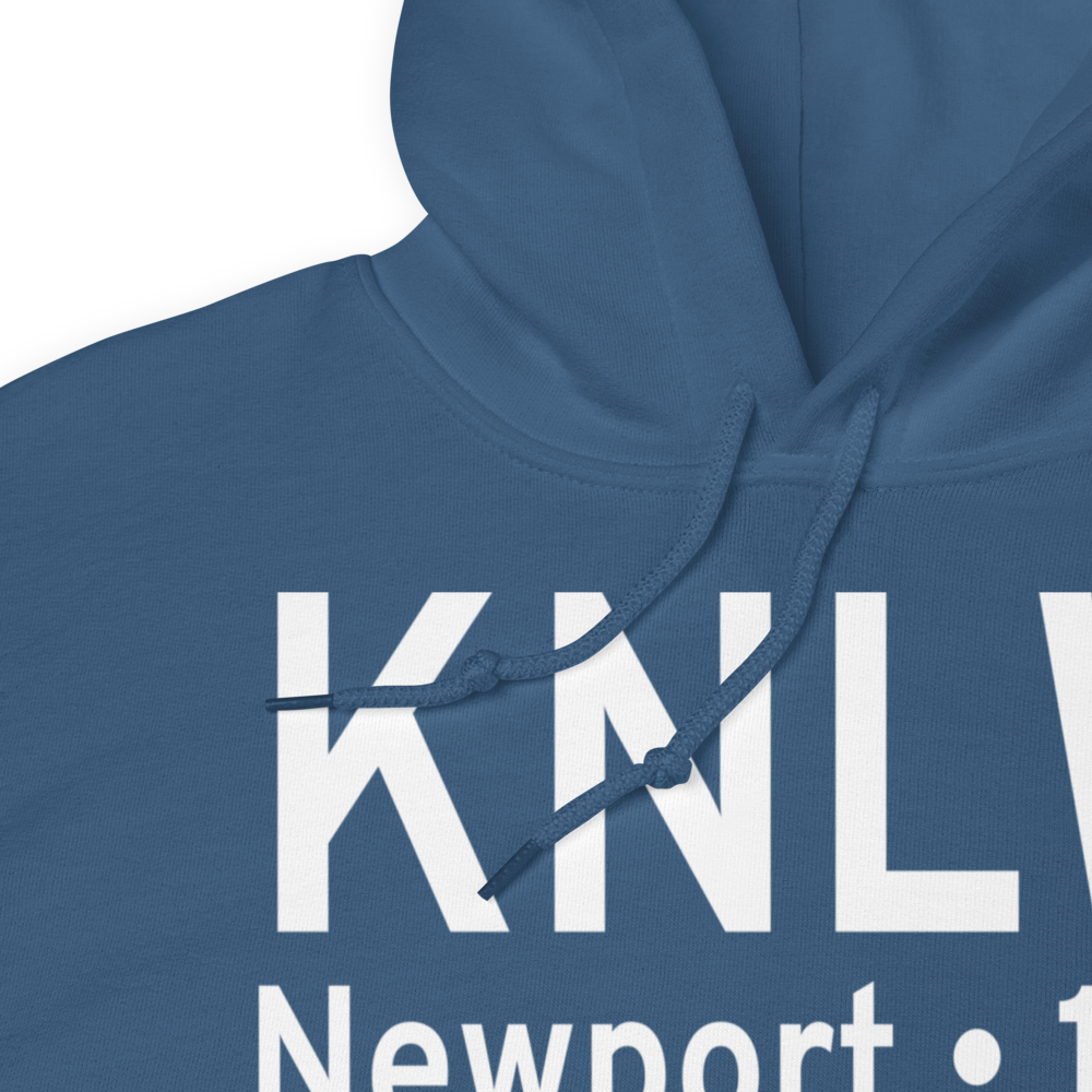 Naval Station Newport Helipad (KNLW) ICAO Hoodie Sweatshirt 