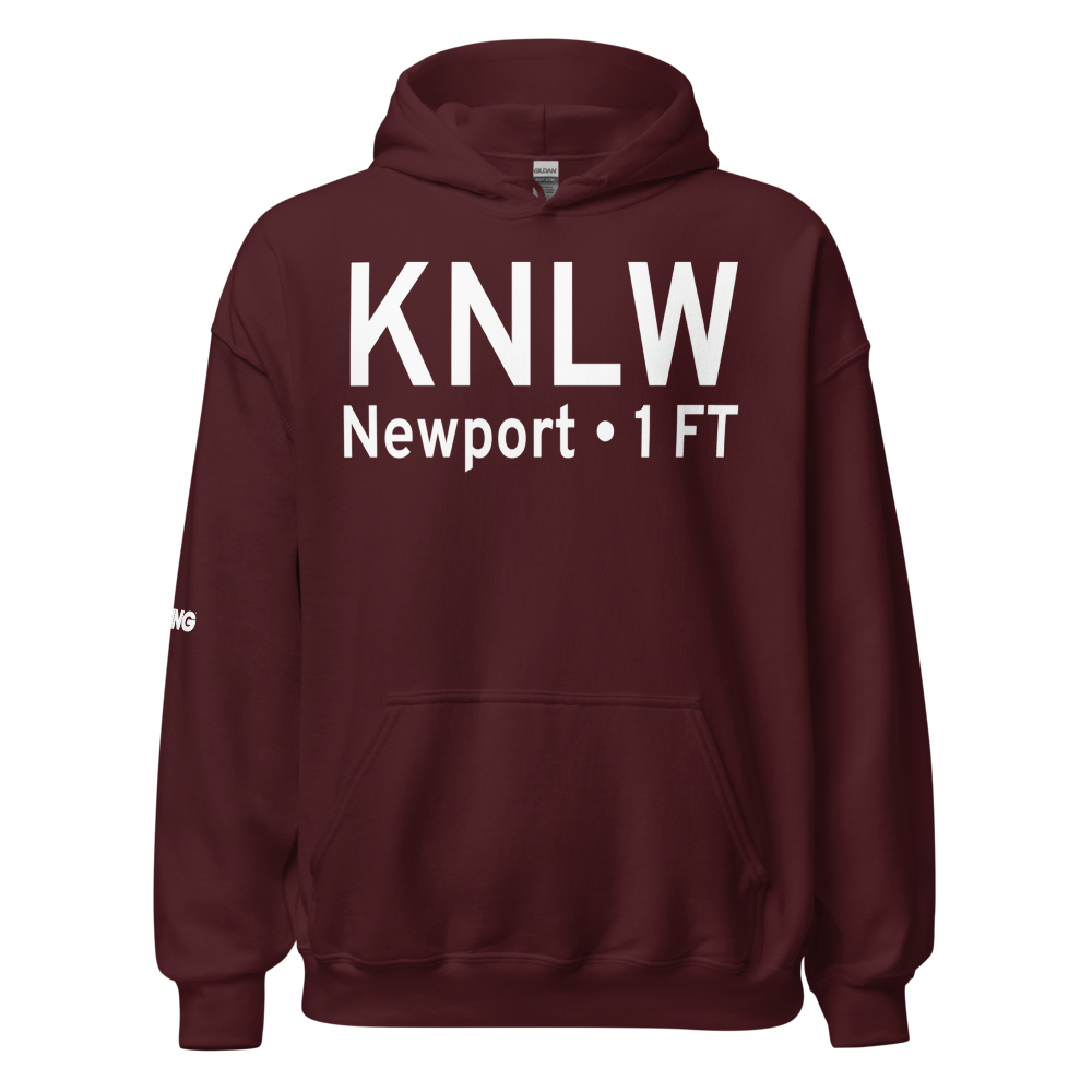 Naval Station Newport Helipad (KNLW) ICAO Hoodie Sweatshirt 