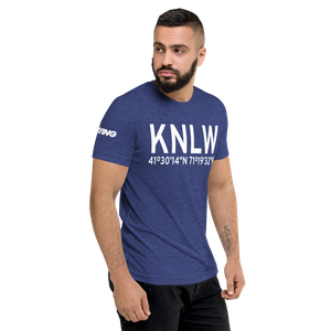 Naval Station Newport Helipad (KNLW) ICAO Tri-blend T-Shirt