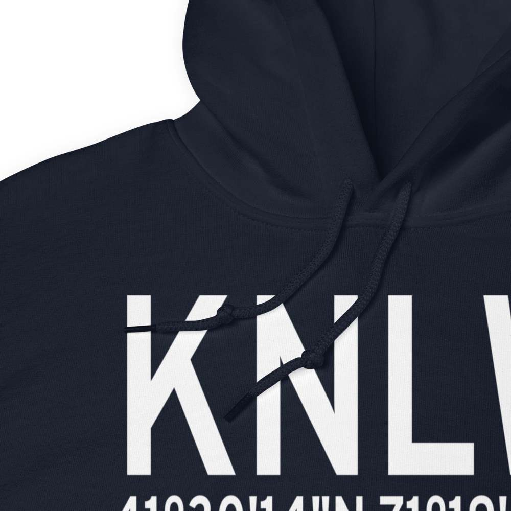 Naval Station Newport Helipad (KNLW) ICAO Hoodie Sweatshirt 