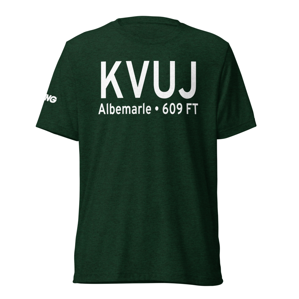 Stanly County Airport (KVUJ) ICAO Tri-blend T-Shirt 