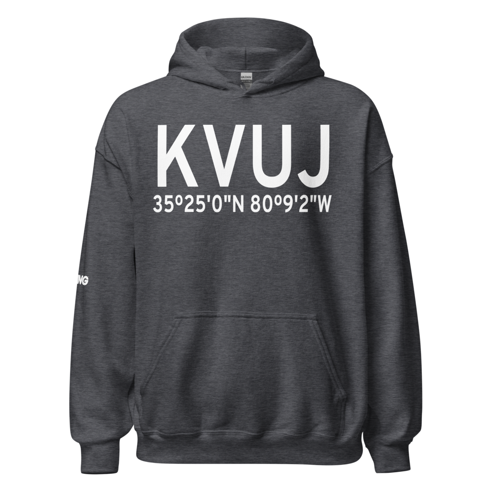 Stanly County Airport (KVUJ) ICAO Hoodie Sweatshirt 
