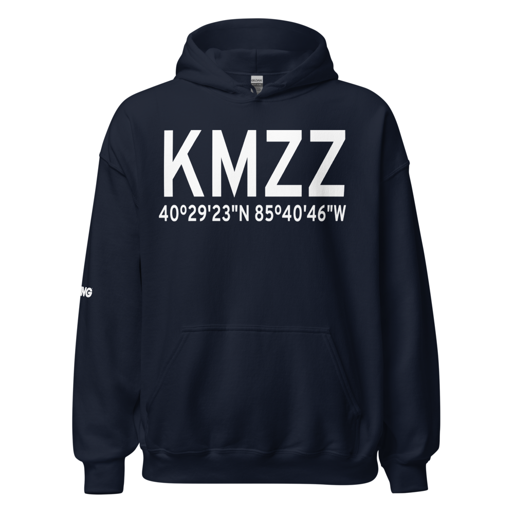 Marion Municipal Airport (KMZZ) ICAO Hoodie Sweatshirt 
