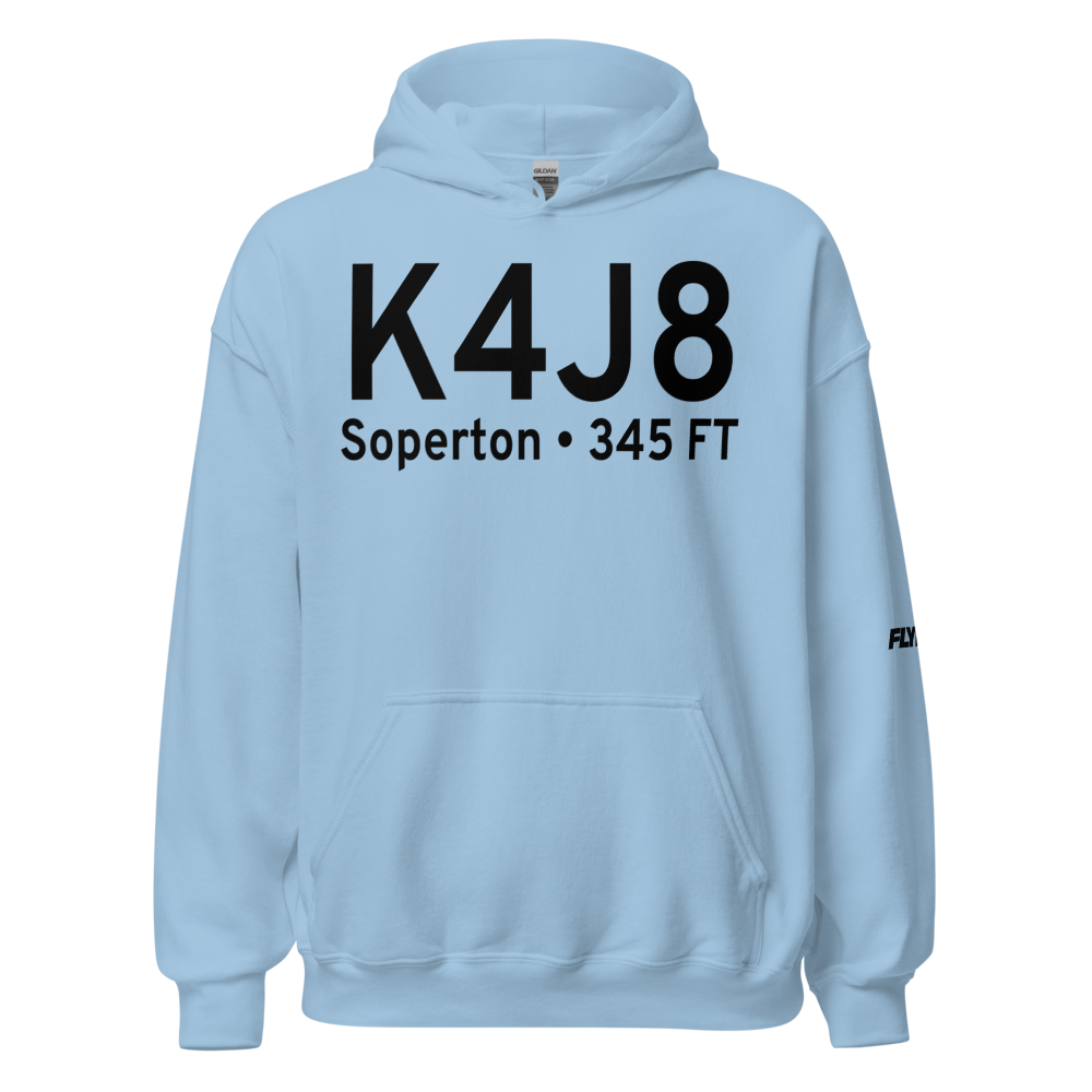 Treutlen County Airport (K4J8) ICAO Hoodie Sweatshirt 