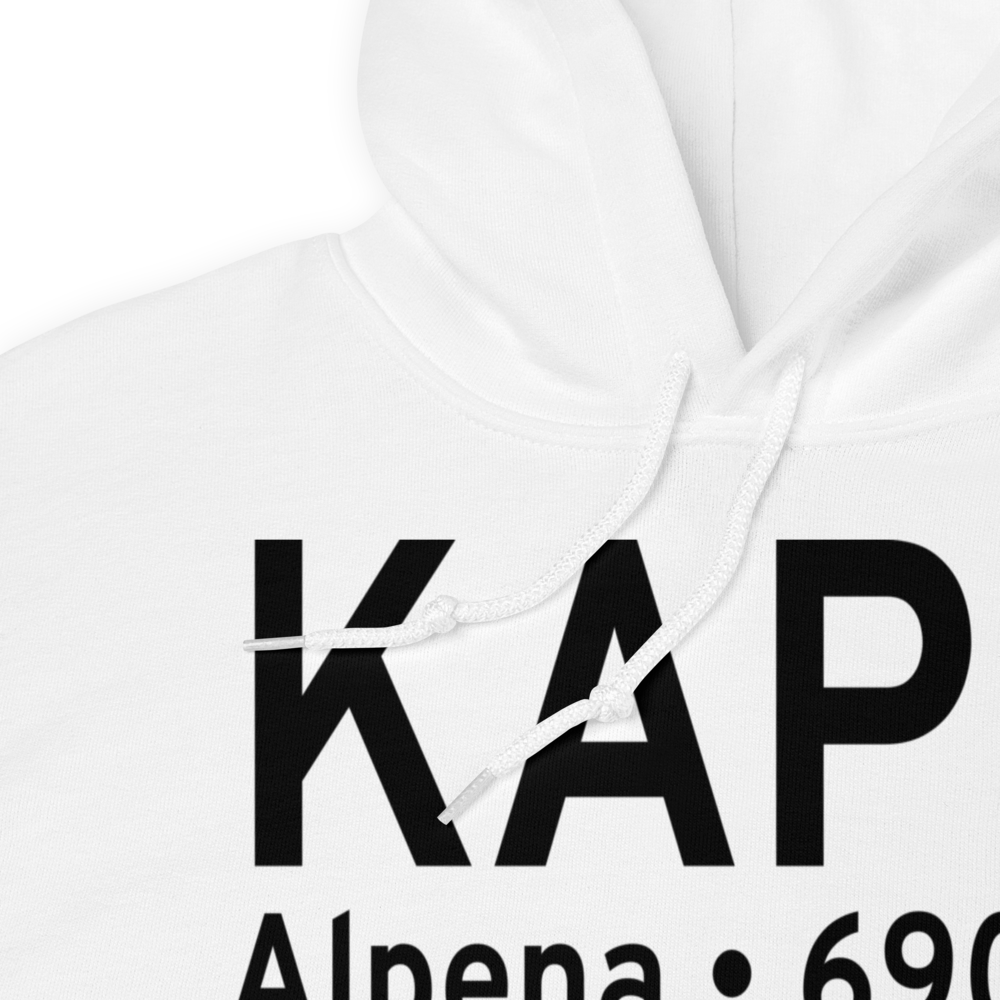 Alpena County Regional Airport (KAPN) ICAO Hoodie Sweatshirt 