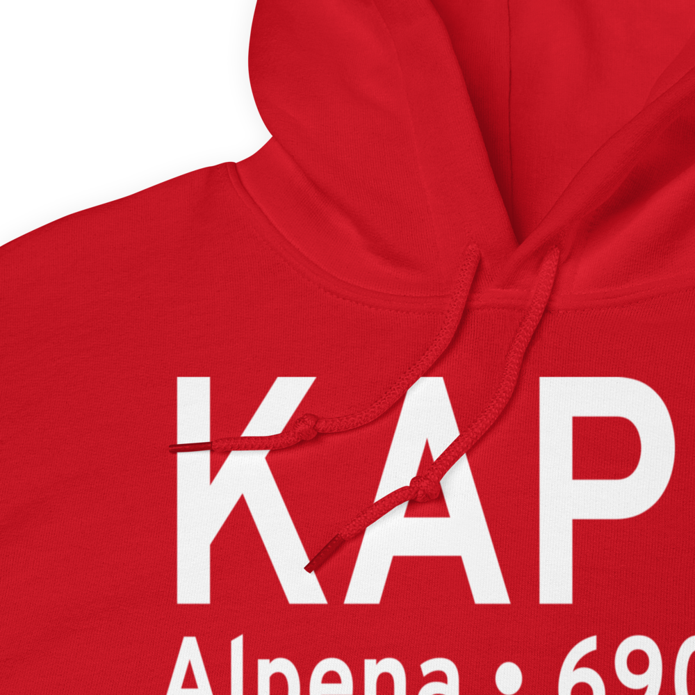Alpena County Regional Airport (KAPN) ICAO Hoodie Sweatshirt 