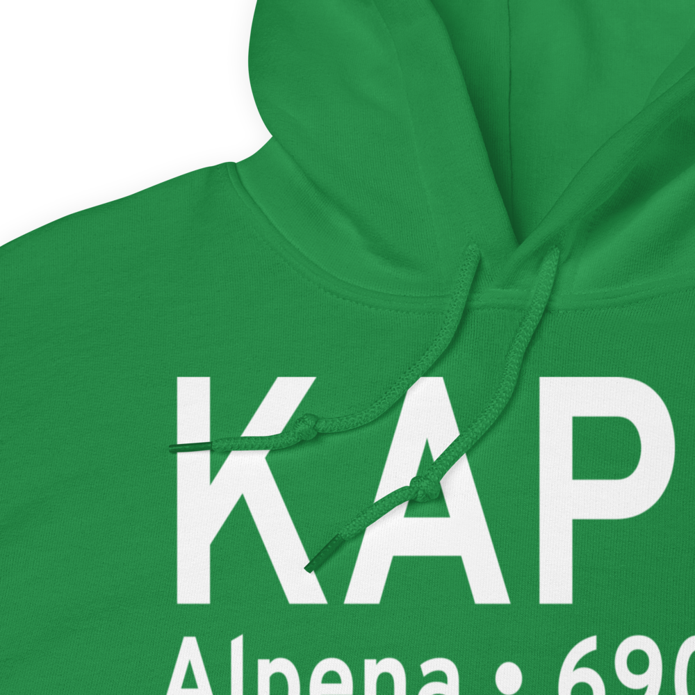Alpena County Regional Airport (KAPN) ICAO Hoodie Sweatshirt 