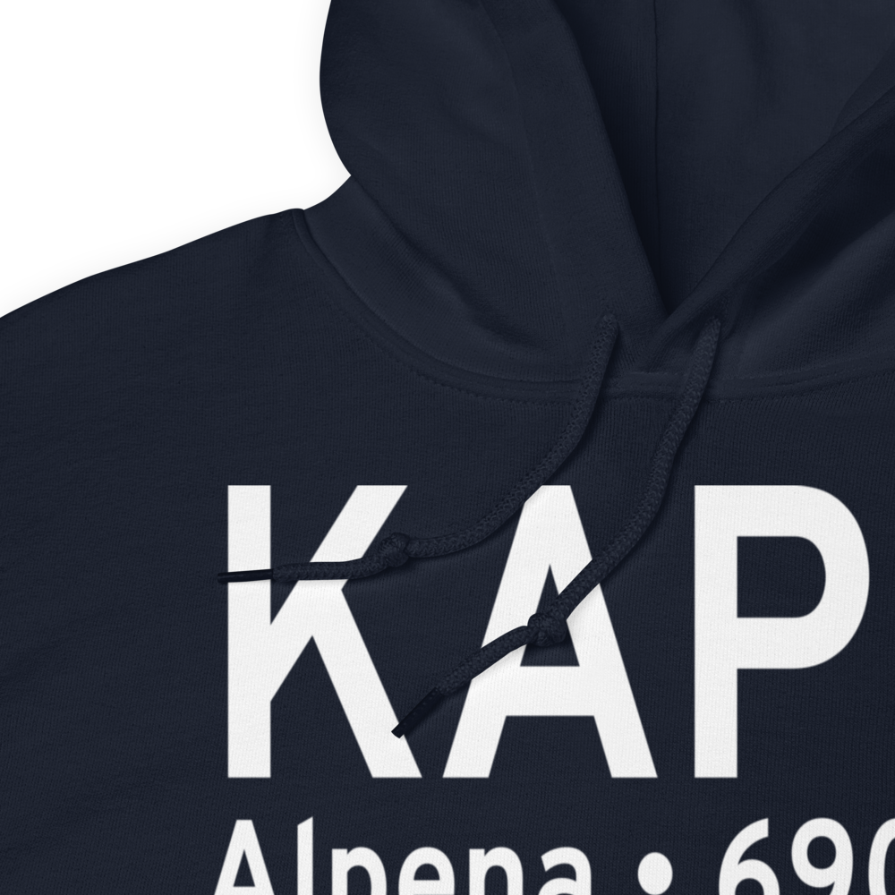 Alpena County Regional Airport (KAPN) ICAO Hoodie Sweatshirt 