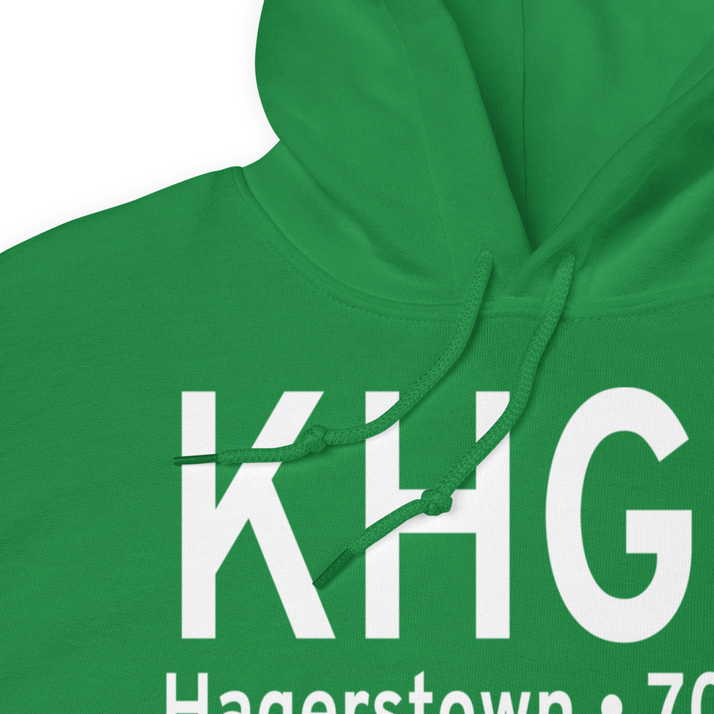 Hagerstown Regional Richard A Henson Field (KHGR) ICAO Hoodie Sweatshirt 