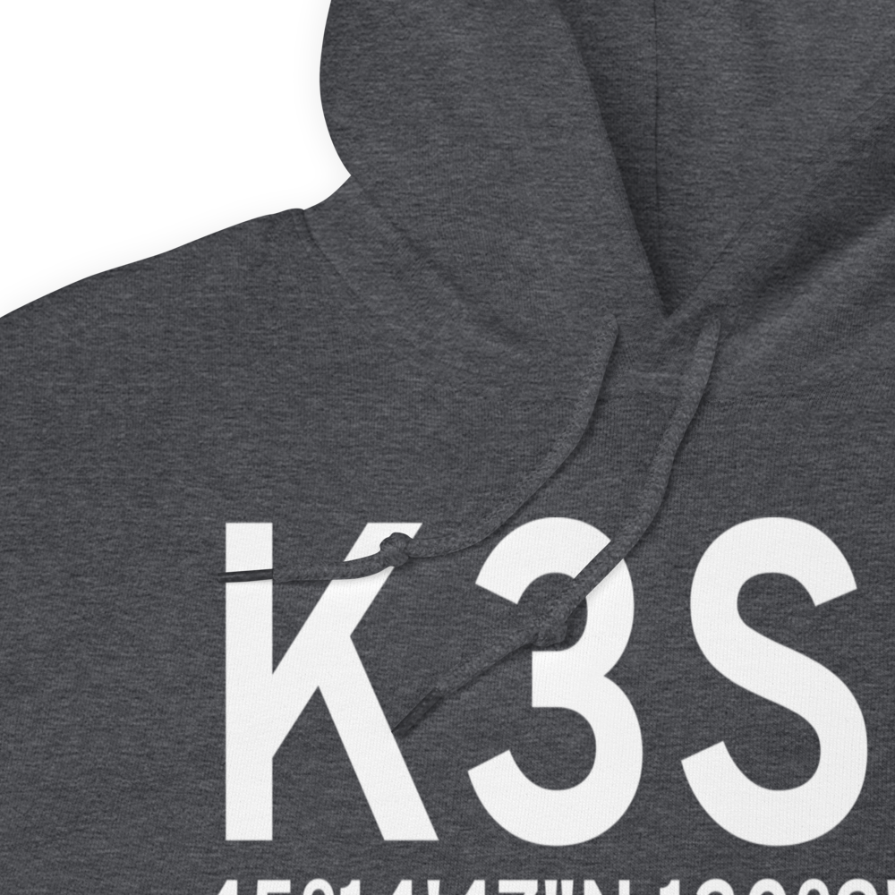 Condon State Pauling Field (K3S9) ICAO Hoodie Sweatshirt 