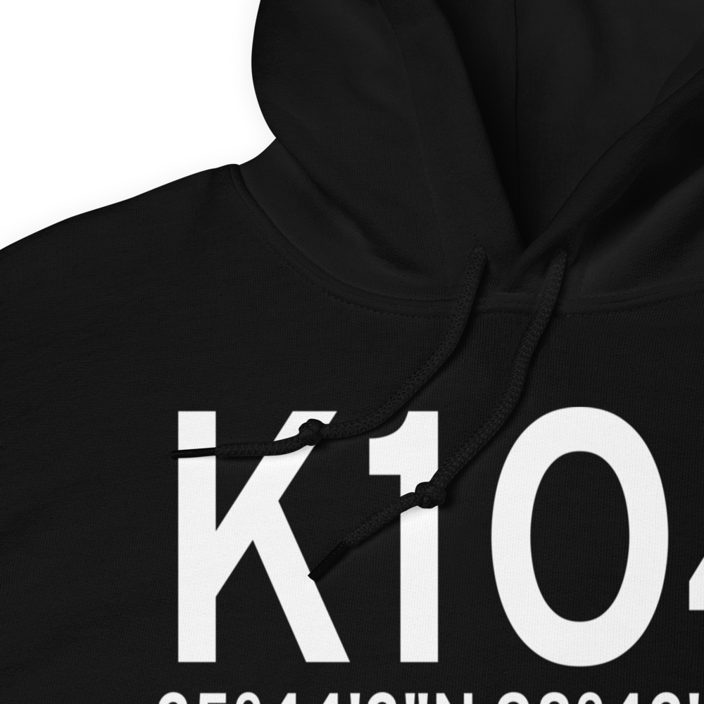 Thomas Municipal Airport (K1O4) ICAO Hoodie Sweatshirt 