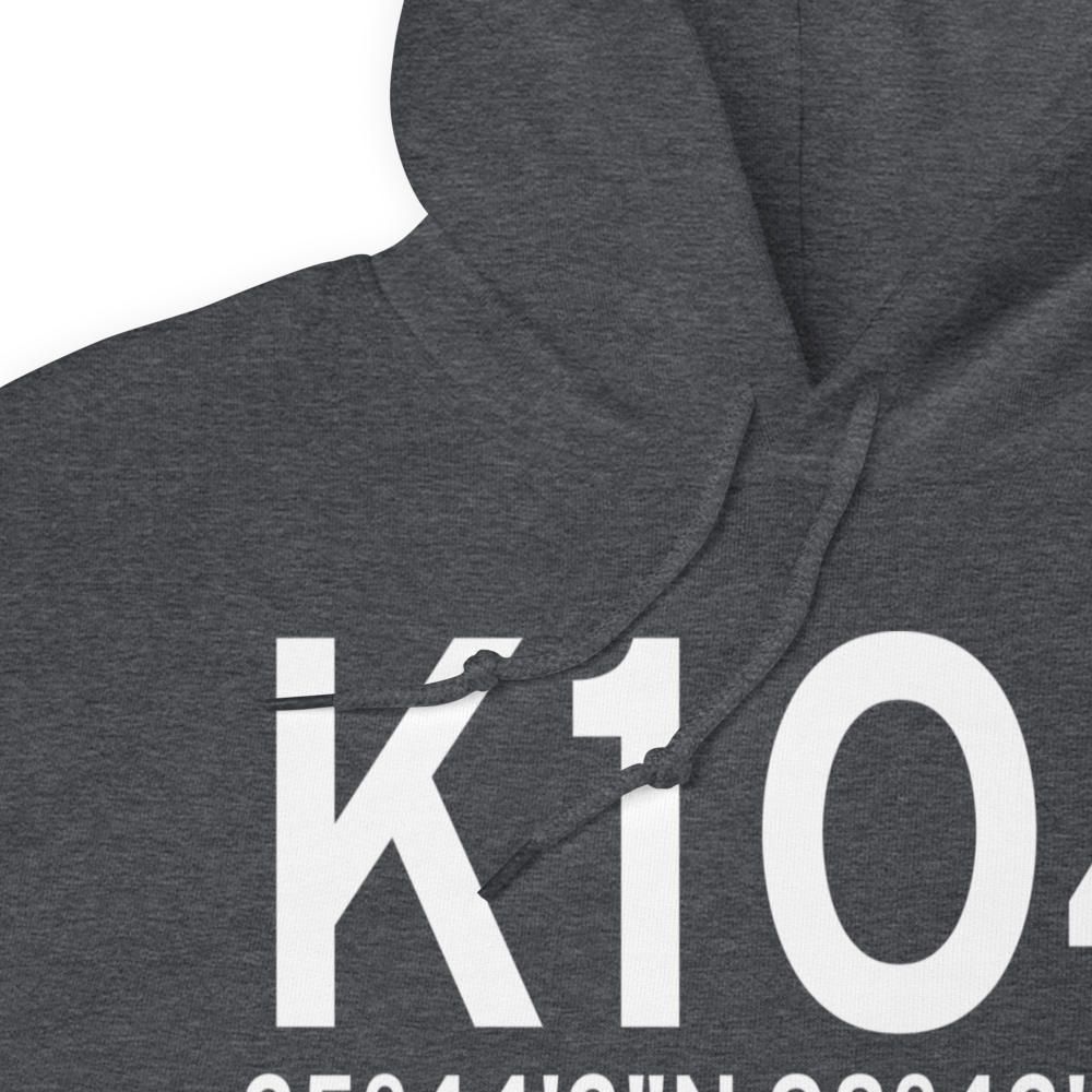 Thomas Municipal Airport (K1O4) ICAO Hoodie Sweatshirt 